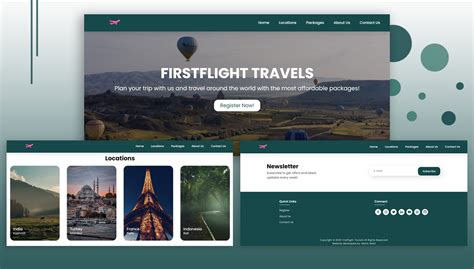 Github Mohdrahil101firstflight Travels A Travel Website Project