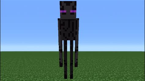 Minecraft Tutorial How To Make An Enderman Statue Youtube
