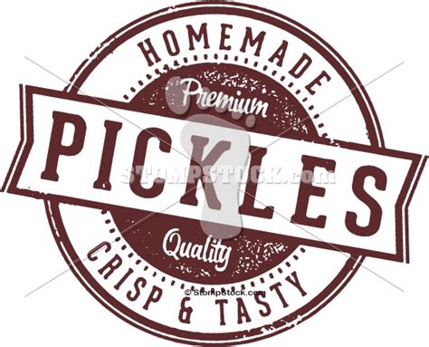 Homemade Pickle Clip Art Stompstock Royalty Free Stock Vector