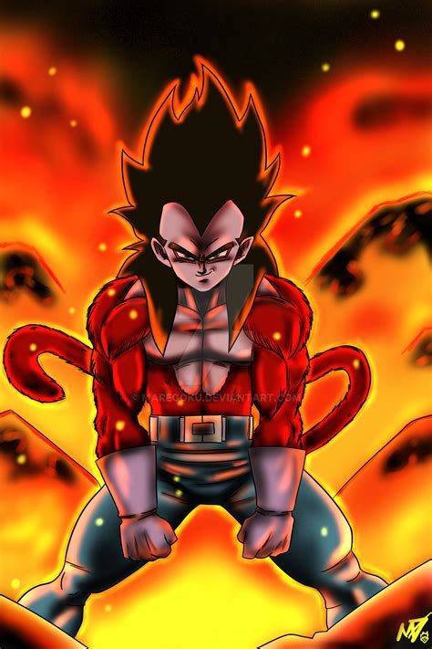 Vegeta Ssj4 By Andrewdb13 Em 2020 Desenhos Dragonball Goku Desenho
