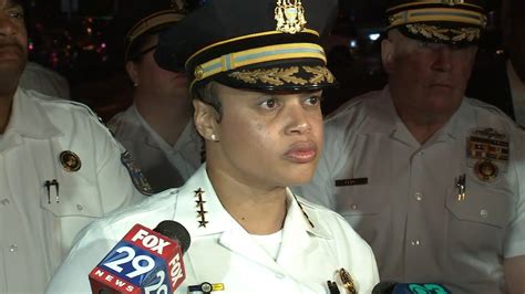 Philadelphia Police Commissioner Danielle Outlaw Provides Update On Kingsessing Mass Shooting
