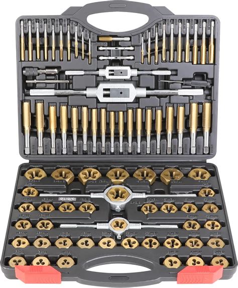 Grip 110 Pc Professional Tap And Die Set Tap Wrenches Die Wrenches