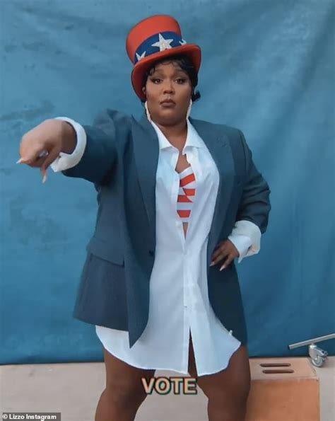 Lizzo Dons Sexy Uncle Sam Costume As She Rallies Fans To Vote 21