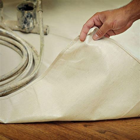 Trimaco 5 Ft X 5 Ft Poly Backed Canvas Quick Drop Cloth 85355 The