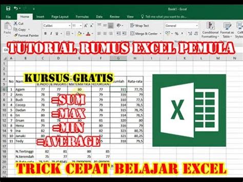 Rumus Excel Lengkap Untuk Pemula Sampai Mahir Microsoft Excel Gambaran