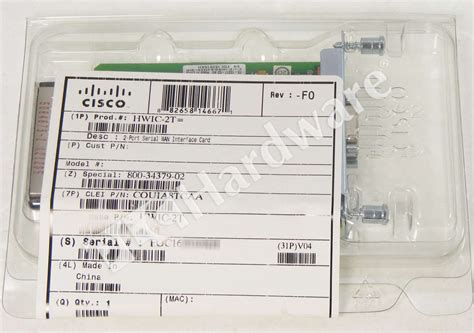 Plc Hardware Cisco Hwic 2t 2 Port Serial And Asynchronous Wan