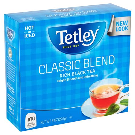 Tetley Classic Blend Rich Black Tea Bags 100 Count 8 Oz