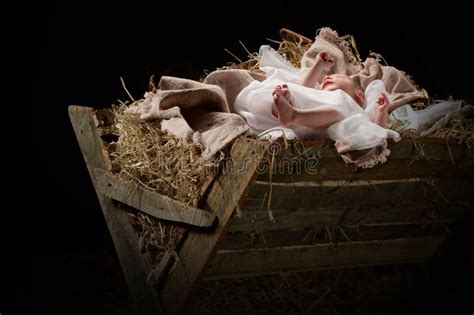 Baby Jesus In Manger Stock Photo Image Of Beautiful Story 3617846