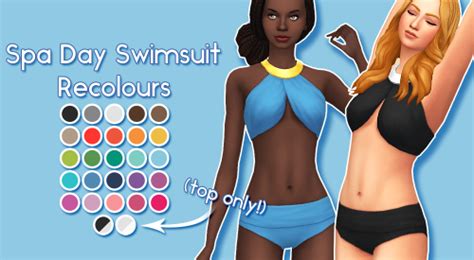 My Sims 4 Blog Spa Day Swimsuit Recolors By Soaringsparrows