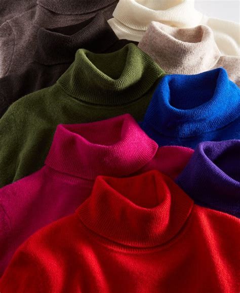 Charter Club Womens 100 Cashmere Turtleneck Sweater Created For Macys Macys