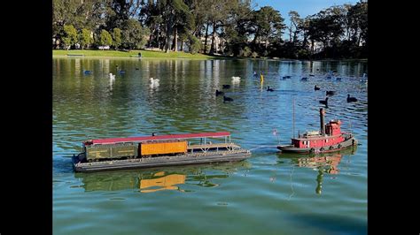 Rc Tug Wilmington And Railroad Car Float Maiden Launch Youtube