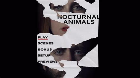 Nocturnal Animals 2016 Dvd Movie Menus