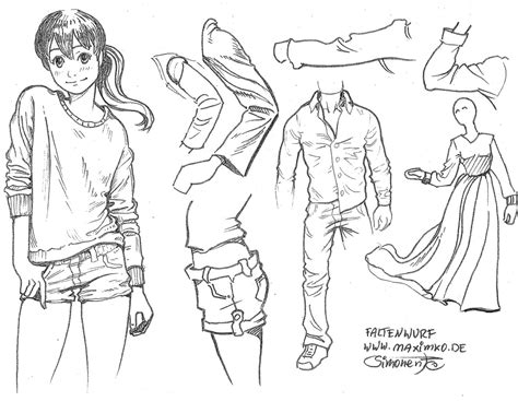 Falten und Kleidung zeichnen lernen online für Manga Comic und Concept Art