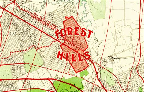 Beautifully Restored Map Of Forest Hills Queens From 1908 Knowol