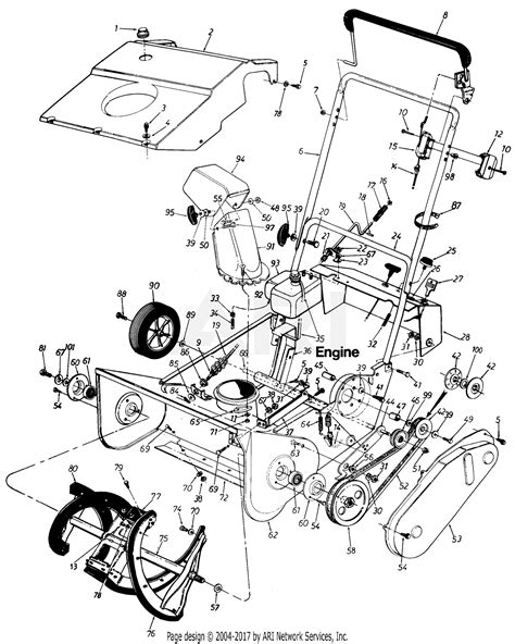 Mtd 310 180 000 1990 Parts Diagram For Parts
