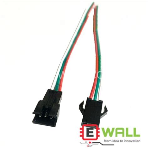 Ewall 3 Pin Jst Sm Connector Male Female Pair