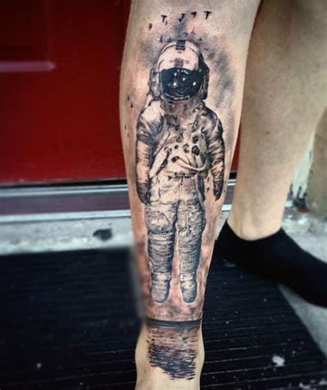 100 Astronaut Tattoo Designs For Men Spaceflight Ideas