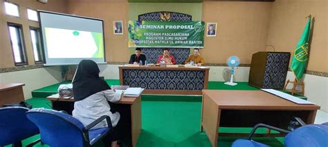 Pascasarjana Prodi Ilmu Hukum Unma Banten Melaksanakan Ujian Proposal