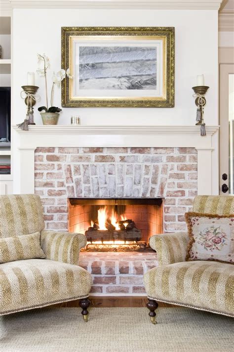 If you find any, pick up some acrylic caulk from your nearest home improvement store and use it to fill in. Color Ideas for Painting a Brick Fireplace | Hunker