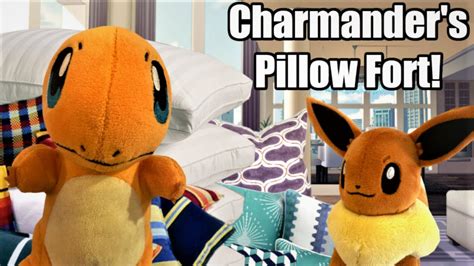 Charmanders Pillow Fort Pokemon Plush Pals Youtube