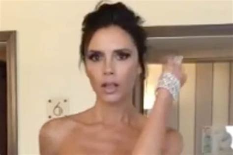 Victoria Beckham Spreads Legs In Negligee For Kinkiest Snap To Date Daily Star
