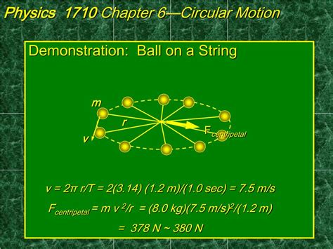 Ppt Physics 1710 Chapter 6—circular Motion Powerpoint Presentation