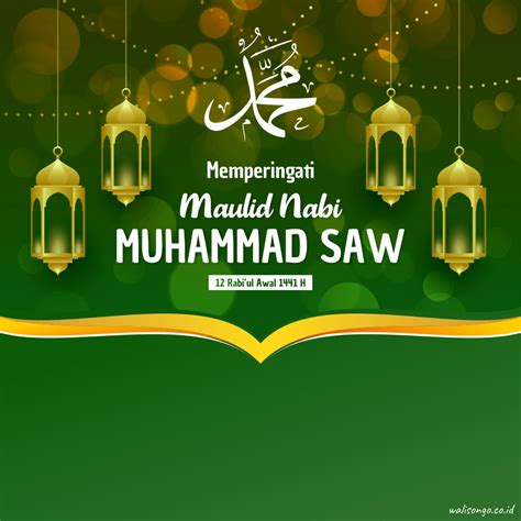 Desain Poster Kartu Ucapan Maulid Muhammad 2019 Terbaru Imagesee