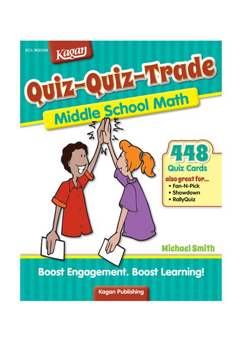 Quiz Quiz Trade Mathematics Years 6 8 Level 3 Kagan Australia