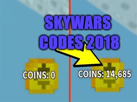 June 26, 2020 at 11:42 am. ROBLOX SKYWARS 2019 *ALL THE CODES* (Link in the ...