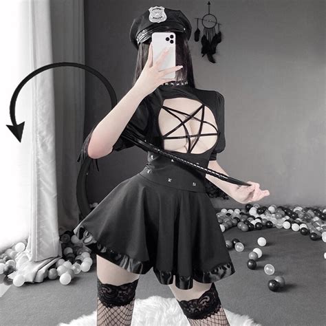 Sexy Pentagram Goth Dress Gothic Lingerie Fembabe Clothing Etsy
