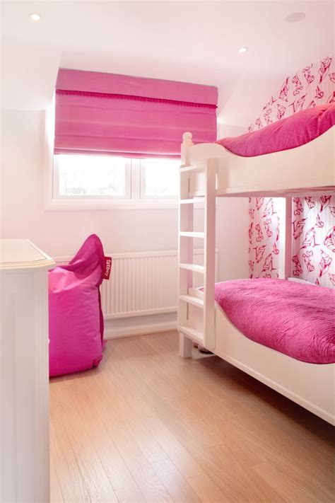 A Pretty In Pink Girls Bedroom Featuring A Fatboy Original