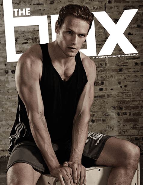 Sam Heughan On The Cover Of The Box Magazine Outlander Online