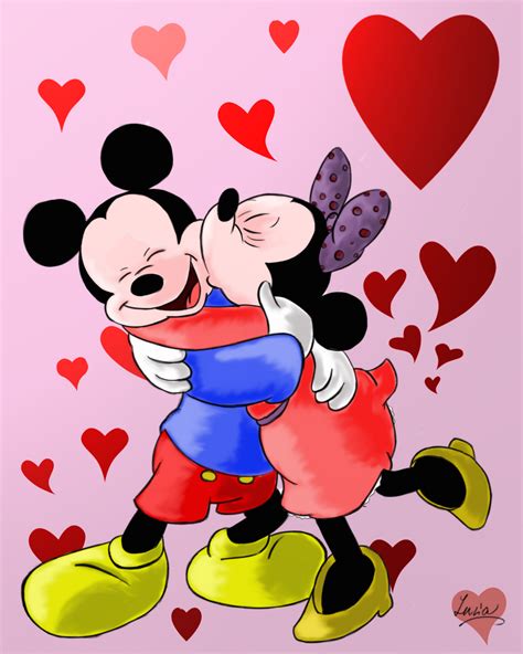 mickey minnie kiss imagui