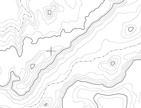 White Topographic Map Wallpaper Mountain And Ocean Terrain Mural