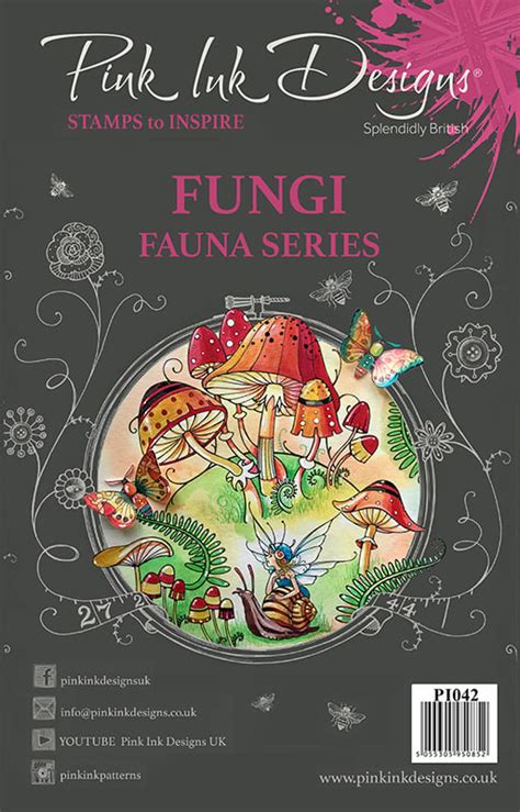 Pink Ink Designs A5 Fungi Stamps