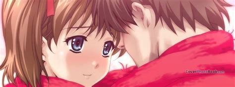 Cute Anime Valentine Couple Picture Facebook Cover Characters