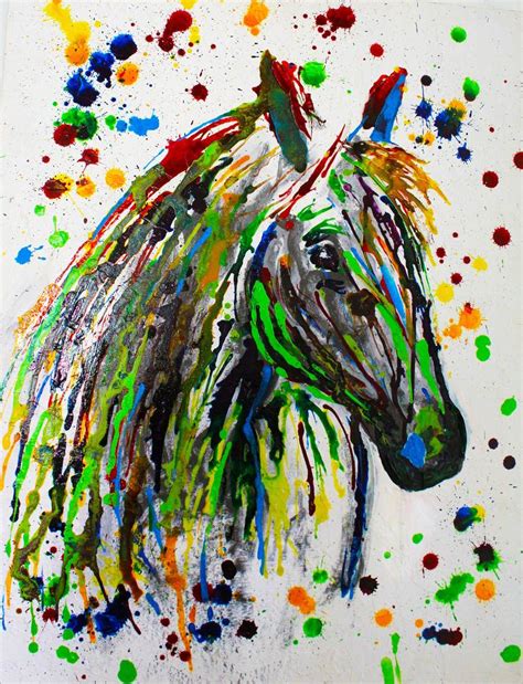 Abstract Horse Painting By Creatiive Art Saatchi Art