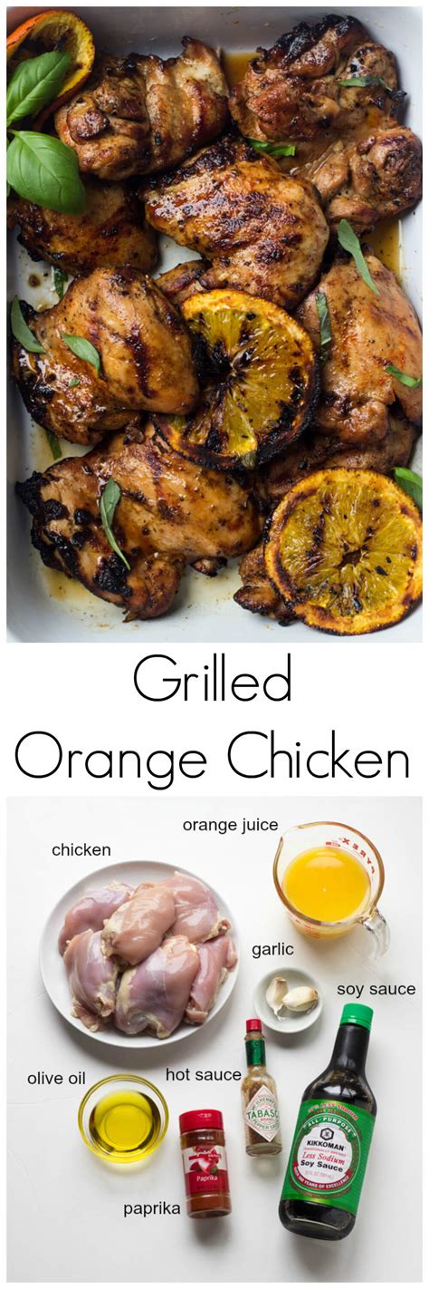 This orange molasses marinade was a total experiment and it turned out pretty good. Grilled Orange Chicken Recipe VIDEO - Little Broken