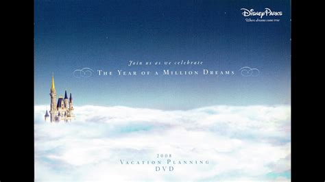 2008 Walt Disney World Vacation Planning Dvd The Year Of A Million