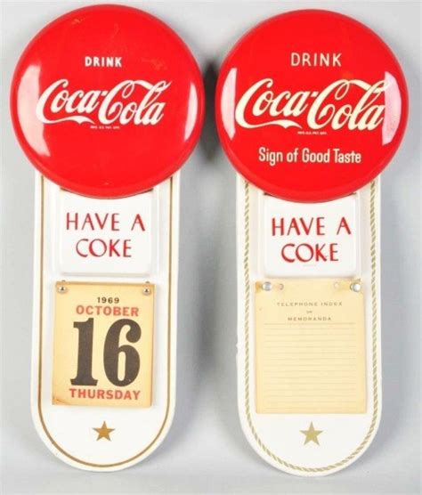 tin coca cola calendar holders value and price guide