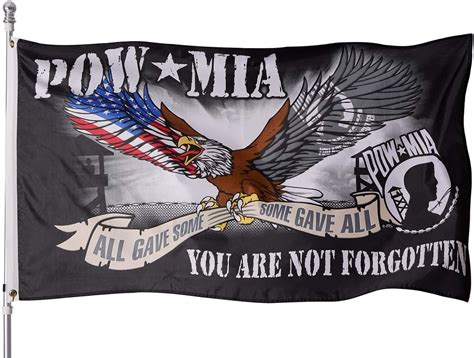 Frf 3x5 Powmia Eagle Flag 3x5 Outdoor All Gave Some Some Gave All You