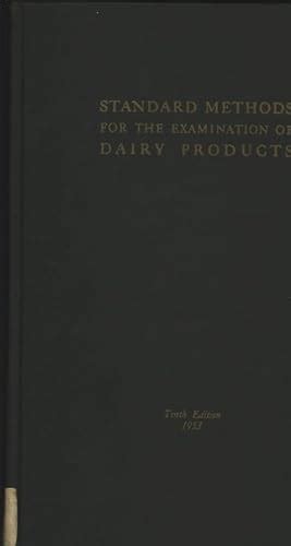 Standard Methods Examination Dairy AbeBooks
