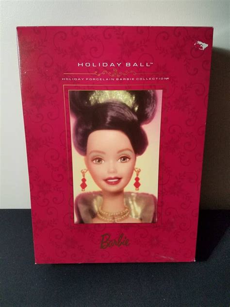1997 Holiday Ball Porcelain Barbie Collectible Doll Mattel Etsy