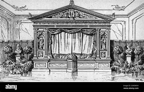 Theatre Theater Stage Stage Design Proscenium Drawing 19th
