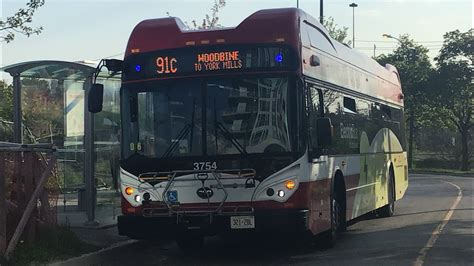 TTC Ride Video On BYD K M Electric Bus On Route C Woodbine To Valley Woods Road YouTube