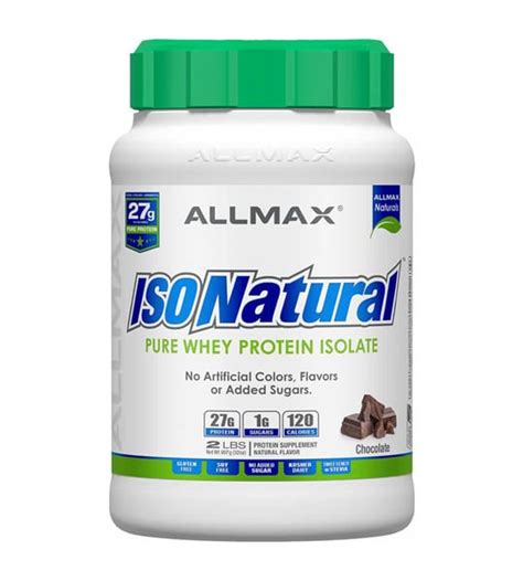 Allmax Isonatural 2lbs Canada Best Tasting All Natural Protein Powder