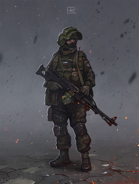 Artstation Soldier Of The Russian Army