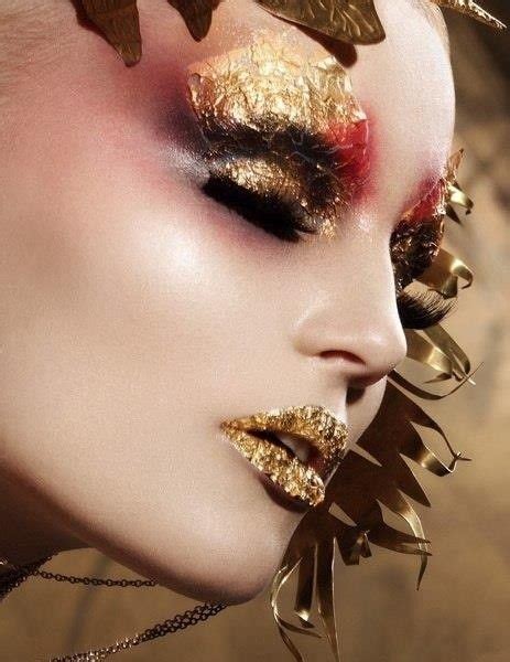 Gold Leaf Flecked Decadence Artistry Makeup Fantasy Makeup Makeup