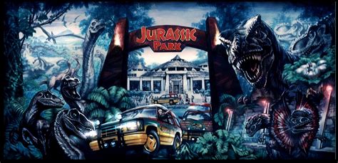 Jurassic Park Original Concept Art By Warren Manser Ai Upscaled 4x