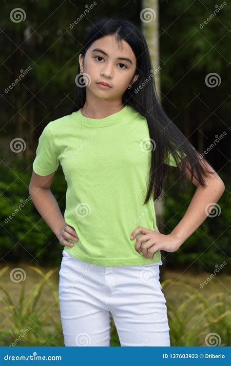 Slim Beautiful Filipina Girl Youth Stock Image Image Of Thin Minorities 137603923